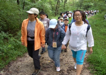 가족봉사단 등산 사진