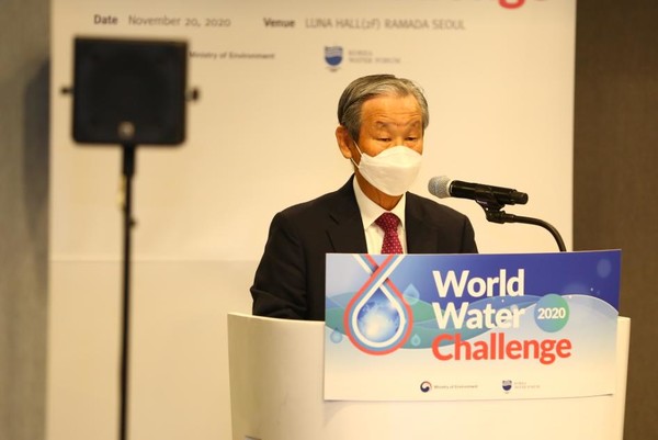 한국물포럼 곽결호 총재가 개회사를 하고 있다. (사진제공=한국물포럼)