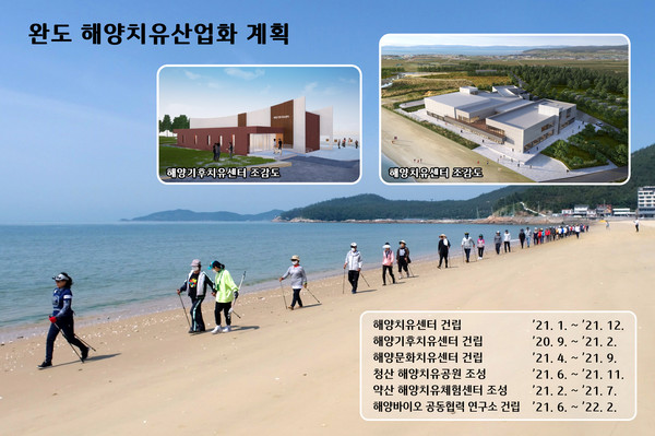 완도 해양치유산업화 계획도 /사진제공=완도군