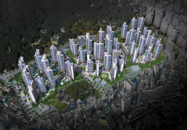 부산 온천4구역을 재개발하는 삼성물산 ‘래미안 포레스티지’ 조감도./사진제공=삼성물산