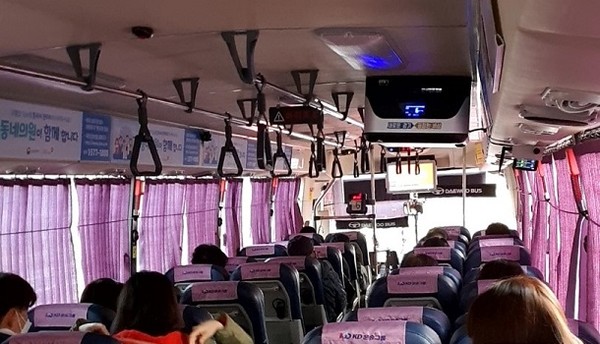 버스 내부에 설치된 공기정화장치 <사진제공=경기도>