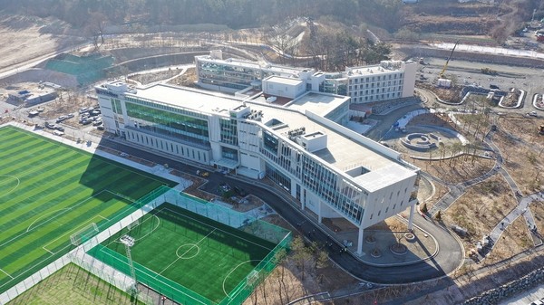충남 태안에서 대전 서구로 이전하여 개원한  한국발전인재개발원 드론사진 <사진제공=대전시>