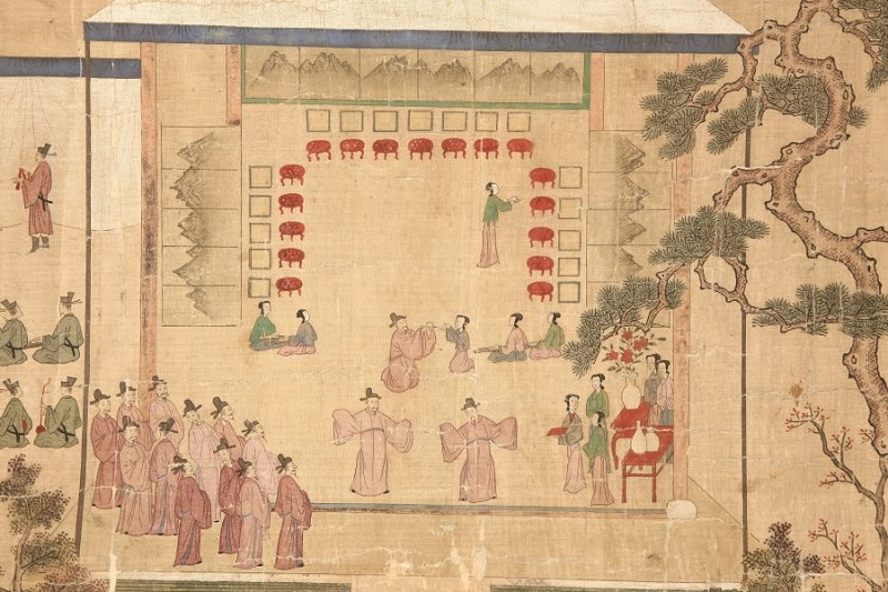 부산박물관 소장보물 1809호 칠태부인경수연도 <자료출처=부산시립박물관>