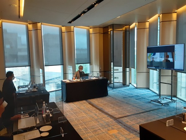 본지가 주최한 '탄소중립과 바이오연료의 역할' 주제 토론회가 24일 오전 10시 서울 포시즌스호텔서 열렸다. 현장에는 발표자와 토론자 등 소수 인원만 참석했다. /사진=최용구 기자