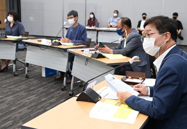 염태영 시장이 인사말을 하고 있다 /사진제공=수원시