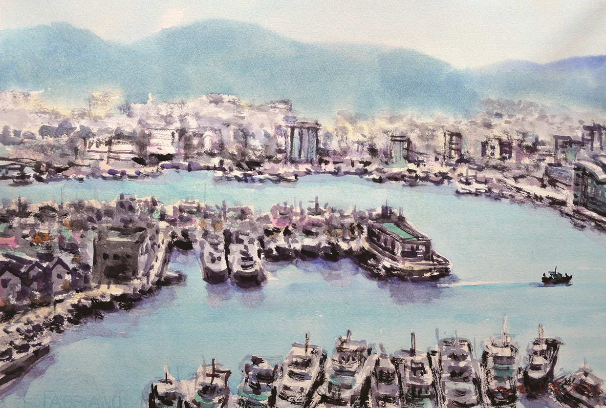 정인성 부산환경미술협회장의 '부산항의 인상' /자료출처=부산시