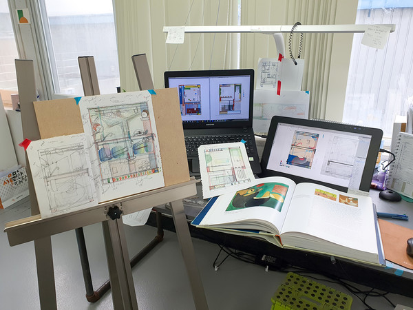 금천예술공장 12기 입주 작가 유지영 작가의 스튜디오 내부 모습 /사진제공=서울시