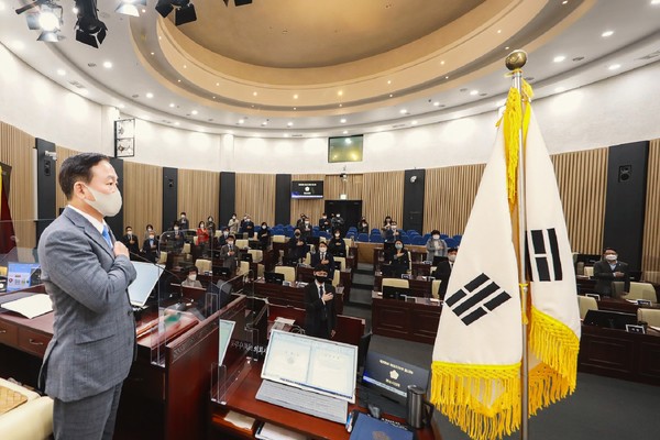 화성시의회, 제206회 임시회 개회  /사진제공=화성시의회 