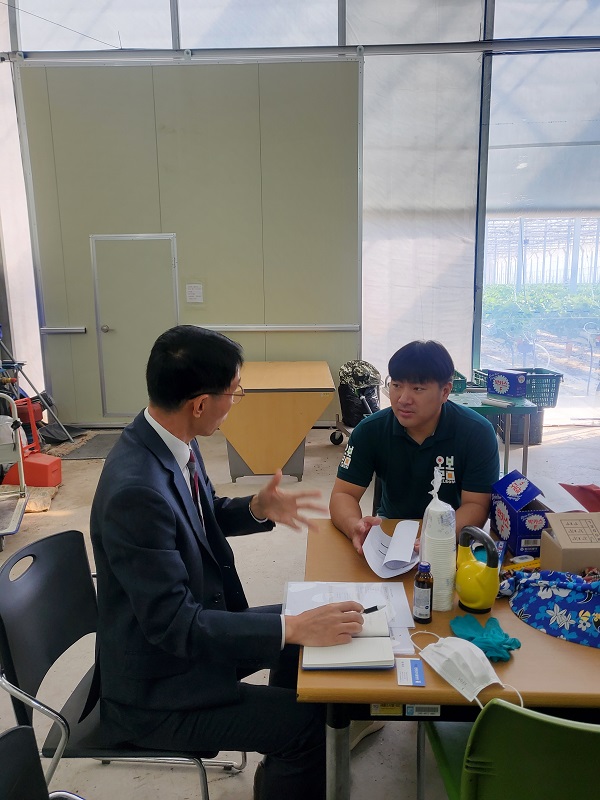 청년농업인 경영진단분석컨설팅 참가자 /사진제공=의성군