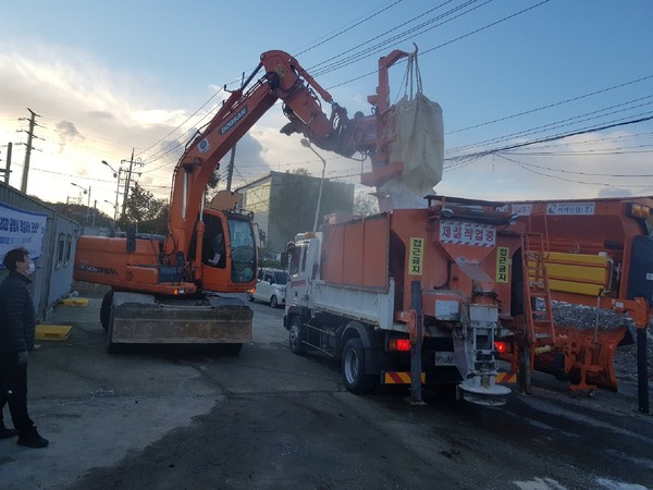 광명시,‘겨울철 종합대책’가동 제설훈련 /사진제공=광명시청