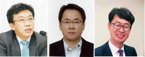 왼쪽부터 이영기 환경부 물관리정책실장, 박용규 환경부 환경보건국장, 유승광 환경부 운영지원과장. /자료제공=환경부공무원노조