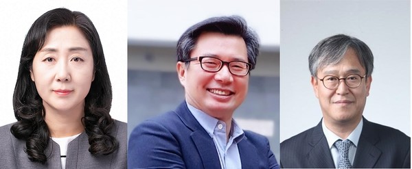 왼쪽부터 신선경 국립환경과학원 환경기반연구부장, 문종진 환경부 수자원관리과장, 조효섭 낙동강홍수통제소장