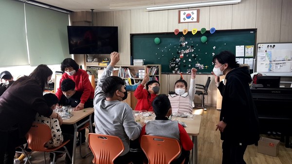 '고우이 겨울계절학교'에 참여한 학생들 /사진제공=울진교육지원청