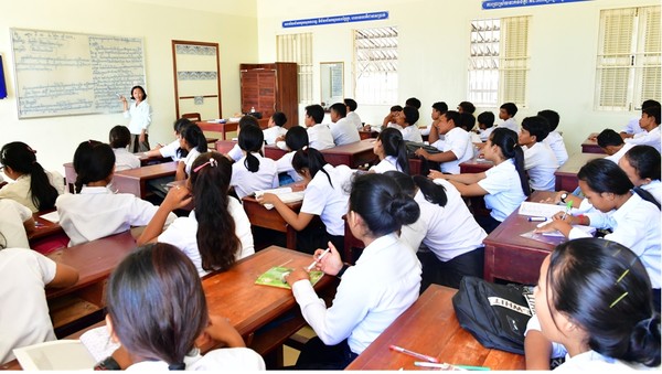 수원중·고등학교에서 수업을듣는 학생들 /사진제공=수원시 