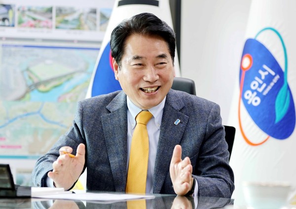 백군기 시장 인터뷰 /사진제공=용인시