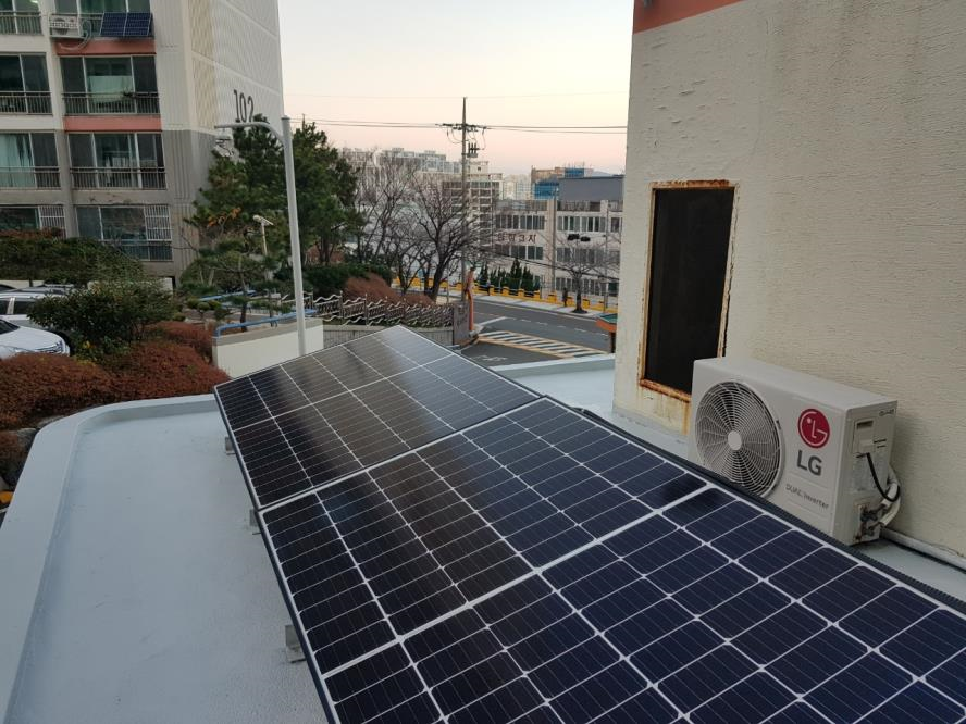 우수상 수상한 영도벽산비치타운의 태양열에너지 전광판 /사진제공=부산시