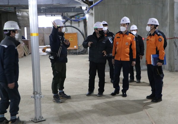 행복주택 공사 현장 안전컨설팅 /사진제공=수원남부소방서