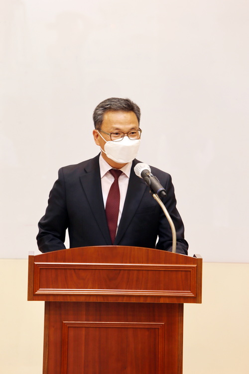 개회사를 하는 신도식 APEC기후센터 원장 /사진=권영길 기자