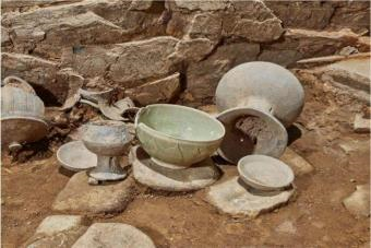 아라가야의 중심에서 발견된 중국청자(함안 말이산고분군 75호분) /사진제공=(재)경남연구원 역사문화센터