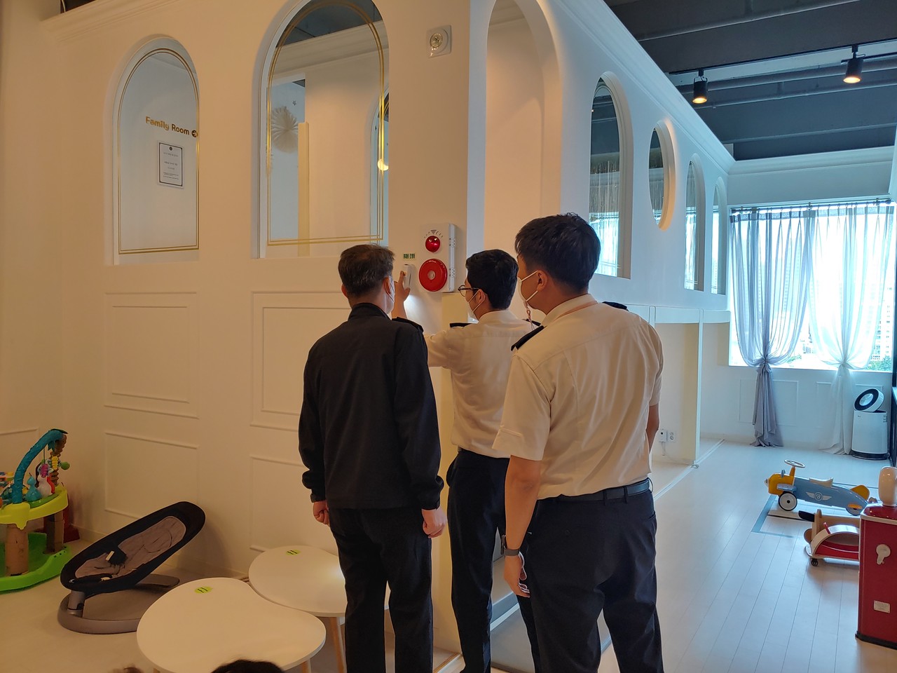 키즈카페 소방특별조사 현장 /사진제공=부산남부소방서