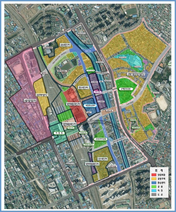 재정비 촉진 계획 결정도 /자료제공=대전시
