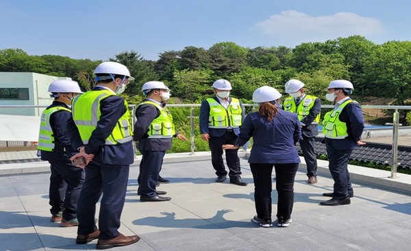지역개발 사업현장 점검 /사진제공=농어촌공사 안성지사
