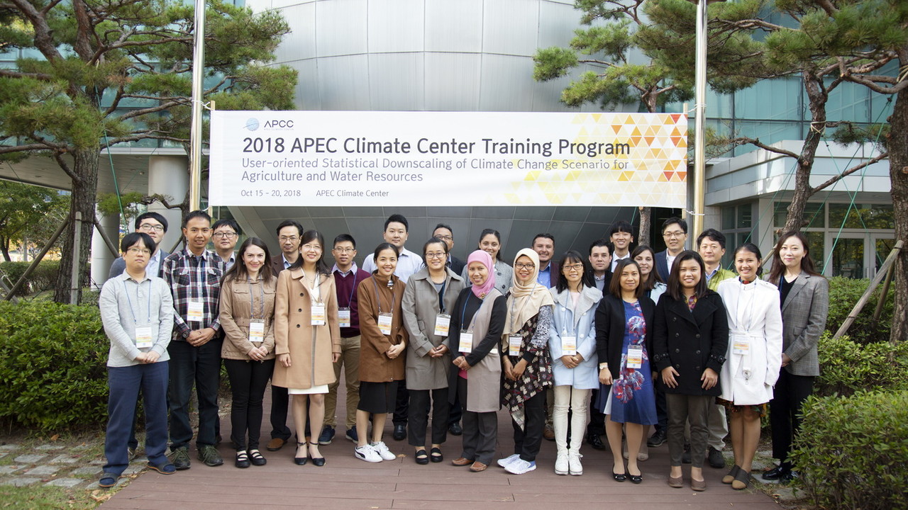 APCC Training Program 참여한 연구진 /사진제공=APEC기후센터
