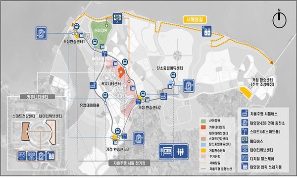 해남군 솔라시도 지역 거점 스마트시티 조성 계획도  /자료제공=해남군