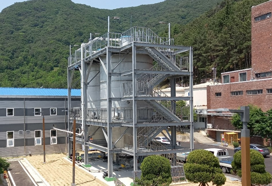 분말활성탄 저장시설 /사진제공=부산시