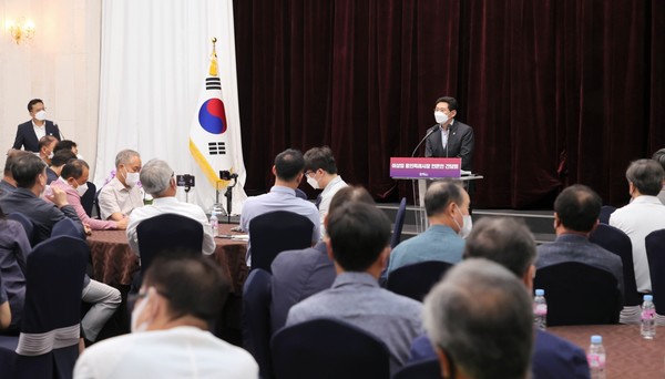 이상일 시장, 용인시청 컨벤션홀에서 기자간담회 개최 /사진제공=용인시