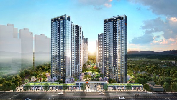 e편한세상 군산 디오션루체 단지 투시도./사진제공=DL이앤씨