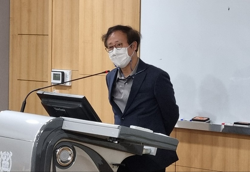 김호 서울대학교 지속가능발전연구소 소장이 축사를 하고 있다. /사진=박준영 기자