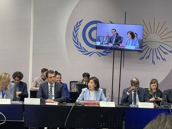 나경원 기후환경대사가 미국, 노르웨이 등 13개국과 함께 녹색해운목표 선언 참여를 발표했다. /사진제공=해양수산부