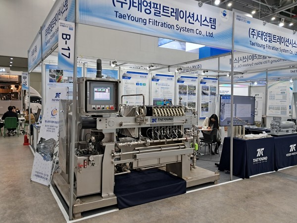 수처리 분야에 활용되는 탈수장치 /사진=최용구 기자