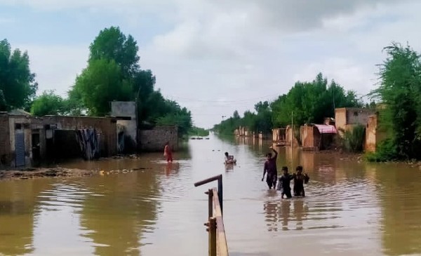 대홍수로 물에 잠긴 파키스탄 발루치스탄 주 자파라바드 지역 /사진제공=세이브더칠드런