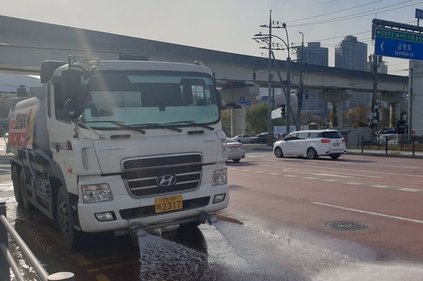 미세먼지 발생 차량 운행 /사진제공=용인시