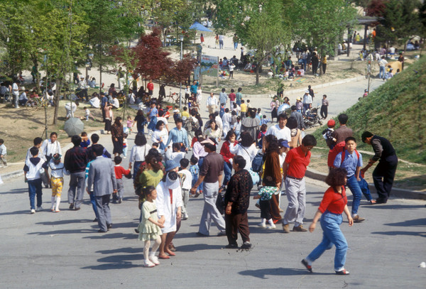 1990년대 원천유원지를 찾은 사람들 /사진제공=수원시