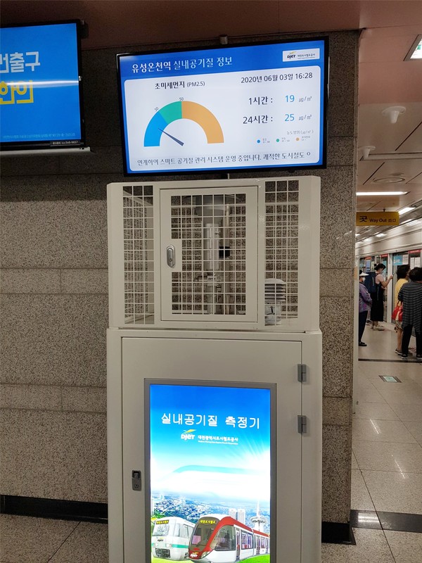 지하역사 실내공기질 측정장비 /사진제공=환경부