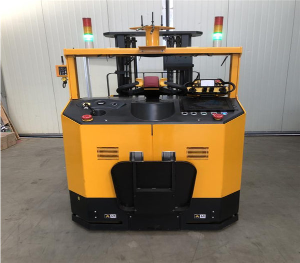 무선조작 햅틱 조이스틱 변환 모듈 구비한 지게차 /사진제공=부산시