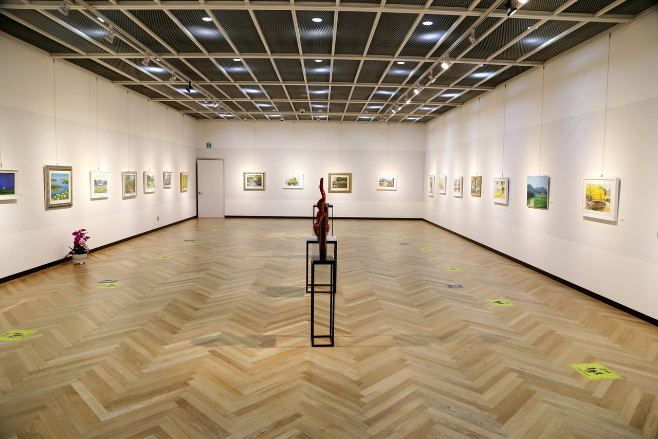 2023 제18회 부산환경미술협회 정기전 '환경과 삶' 전시회 개최 /사진=권영길 기자