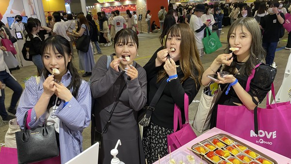 ‘KCON JAPAN 2023’과 연계한 ‘K-푸드 소비자체험 홍보행사’ /사진=한국농수산식품유통공사