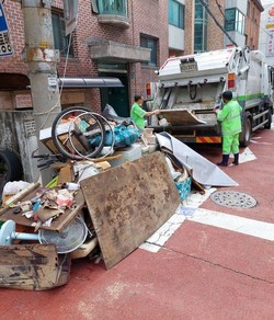 수해 폐기물 처리 /사진제공=서울시