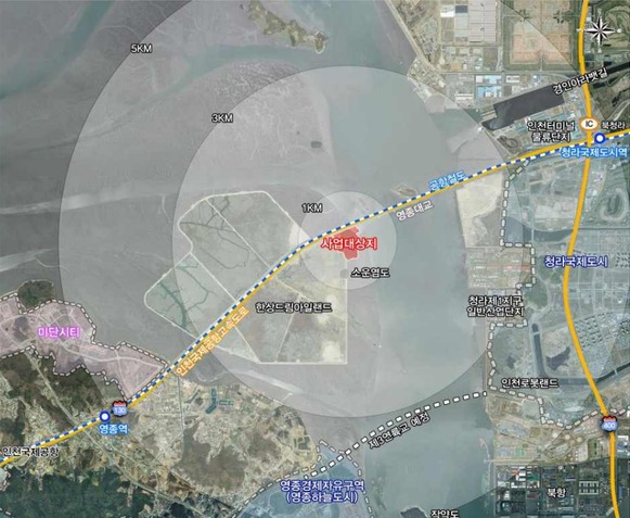 에코비우스 개발계획 위치도 /자료제공=인천환경연합