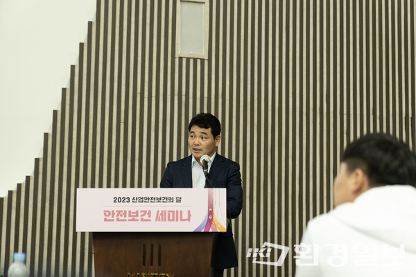 김재형 한국스마트안전보건기술협회 부회장은 현장의 스마트 안전보건 신기술 도입을 위해 공단의 예산과 전문인력의 부족을 보완할 것을 조언했다. 나아가 오는 9월까지 스마트 건설 국가직무능력표준을 개발할 예정이라고 설명했다. /사진=임혜인 인턴기자
