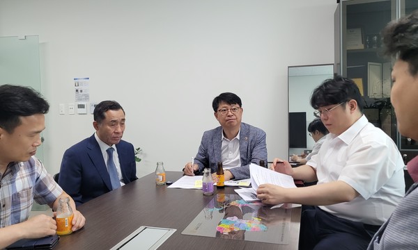 김재훈 의원, 도 시각장애인연합회와 정담회 /사진제공=경기도의회