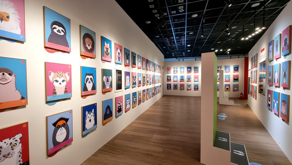 그래픽 초상화 100여점 /사진제공=환경부