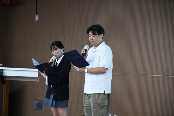 대표직원의 갑질 예방 및 청렴 결의식 진행 /사진제공=국립수목원