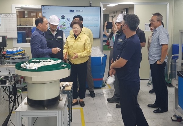 남경순 부의장, 제조업체 현장방문 /사진제공=경기도의회