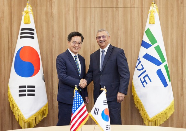 산업용 가스 세계 1위 미국 린데 CEO 면담 /사진제공=경기도