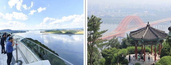 김포 애기봉 평화생태공원과 고양 행주산성 /사진제공=경기문화재단